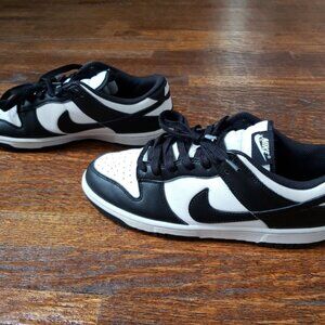 Nike Dunk Low Panda Women’s Size 11 Shoes Black & White Leather Sneakers